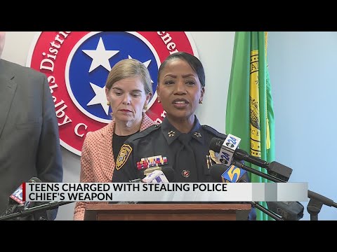 Two teens charged in theft of police chief's gun, other crimes