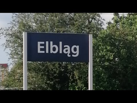 Prezentacja stacji kolejowej Elbląg + (2 pociągi regio)