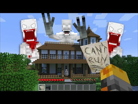 Minecraft SCP 096 APPEARS IN OUR HOUSE IN MINECRAFT !! DON'T SPAWN THE WRONG HOUSE !! Minecraft Mods
