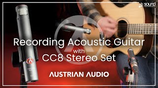 Video thumbnail for Austrian Audio CC8 | Recording Acoustic Guitar with a stereo pair of CC8 small diaphragm condensers by Sound Technology Ltd