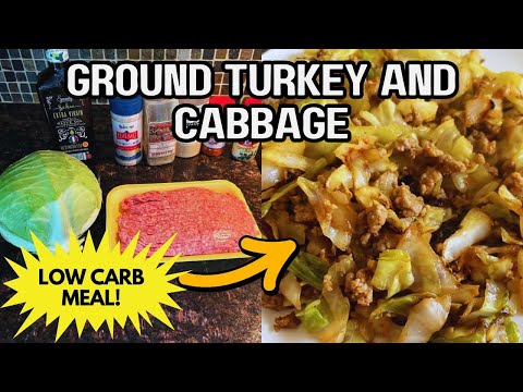 Ground Turkey & Cabbage Stir-Fry 🥘 Delicious, Easy & Healthy Dinner Recipe 🔥 Budget-Friendly Meal!