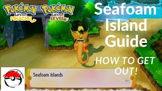 Seafoam Islands Walkthrough - Picking up all Items - Pokémon: Let