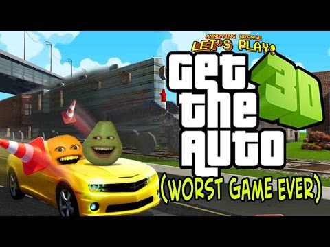 Annoying Orange and Pear Play - GET THE AUTO! (Worst Game Ever?)