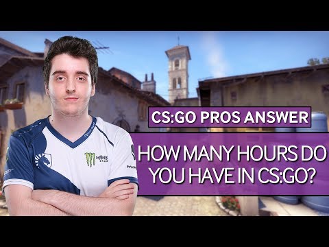 Part of a video titled CS:GO Pros Answer: How Many Hours Do You Have In CS:GO?