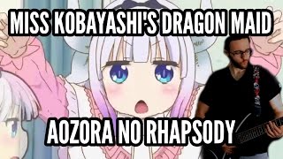 Kobayashi-san Chi no Maid Dragon Opening "Aozora no Rhapsody" by fhana 【Guitar Cover】