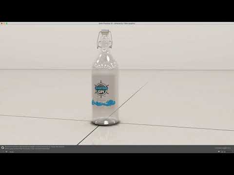 Esko Studio tools to generate realistic bottle