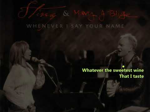 Sting (ft. Mary J. Blige) - Whenever I Say Your Name (Retroman's karaoke version)