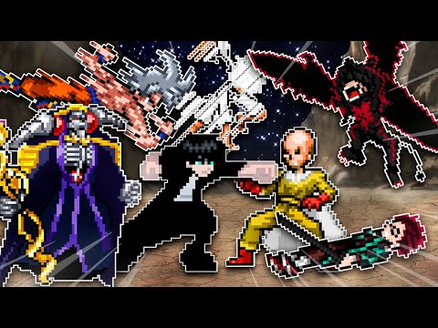 TORNEIO DOS PROTAGONISTAS MAIS FORTES DOS ANIMES NO SEU AUGE NO MUGEN!!