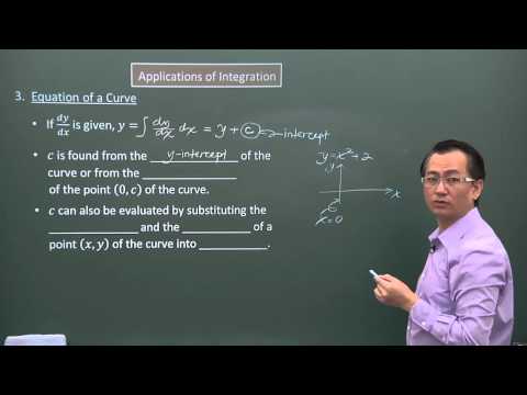 Application of Integration- Equation of Curve (Additional Mathematics Secondary 3/4) Video