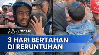 Detik-detik Petugas Evakuasi Anak Kecil yang Berhasil Bertahan 3 Hari di Reruntuhan Gempa Cianjur