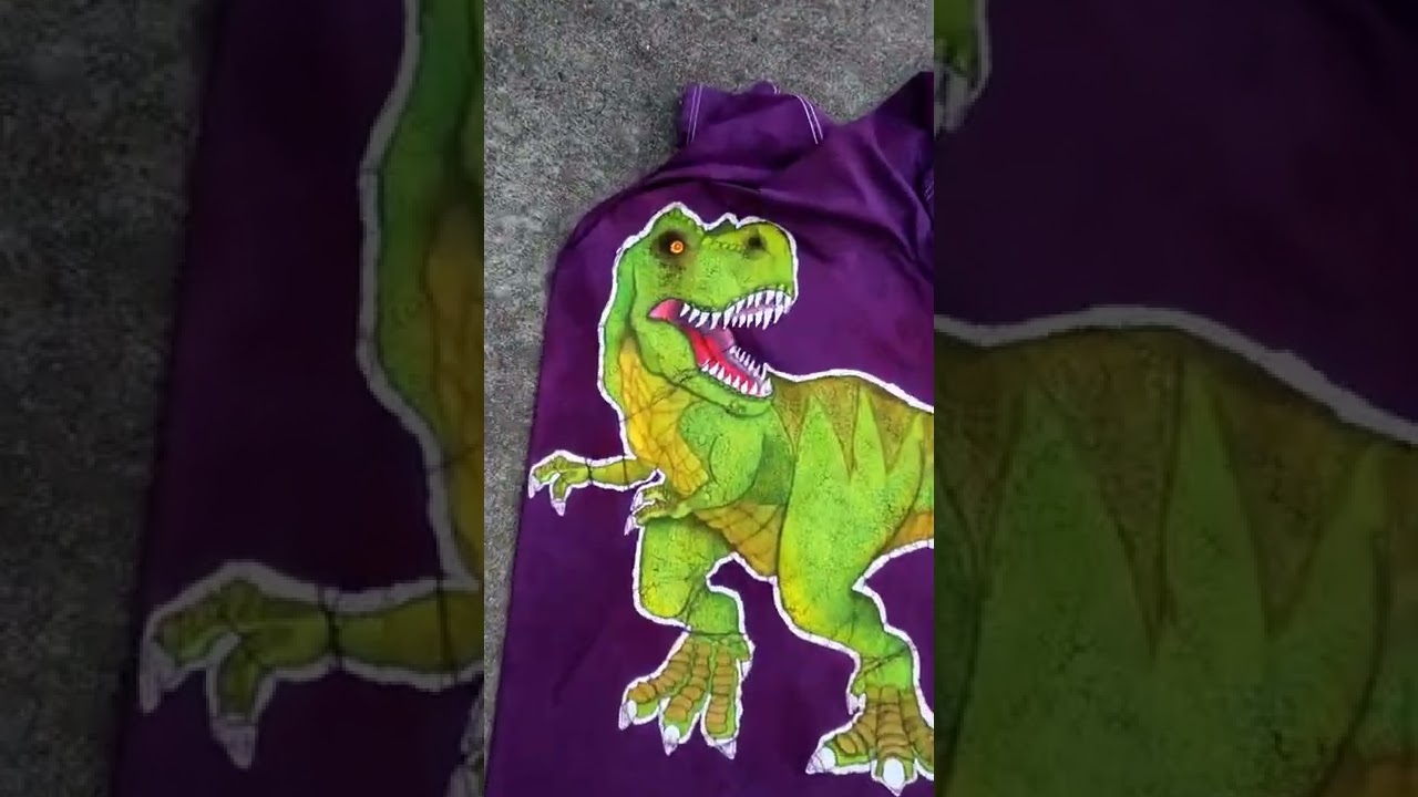 Hand Painted & Dyed TRex Batik TShirt