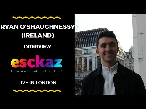 ESCKAZ in London: Interview with Ryan O'Shaughnessy (Ireland at Eurovision 2018)