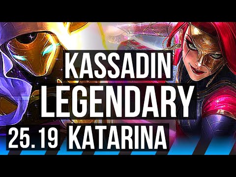 KASSADIN vs KATARINA (MID) | 20/1/9, Legendary, 6 solo kills, 47k DMG | EUW Master | 25.19