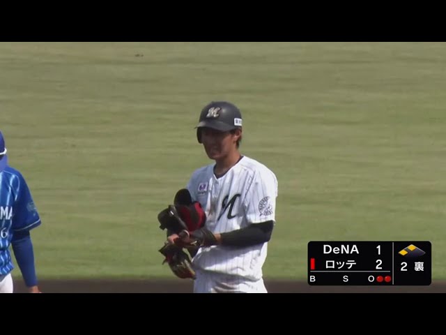【ファーム】勝ち越しの一打!! マリーンズ・藤原が2点タイムリー2ベース!! 2020/9/2 M-DB(ファーム)