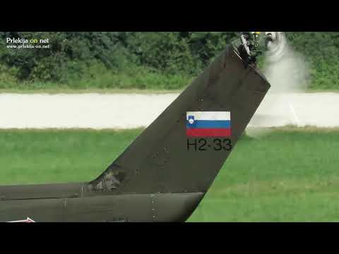 Helikopter Slovenske vojske v Ljutomeru