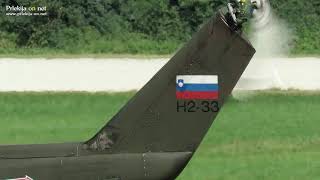 Helikopter Slovenske vojske v Ljutomeru