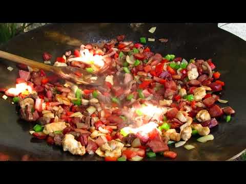 Fazendo um Entrevero no disco de arado em casa