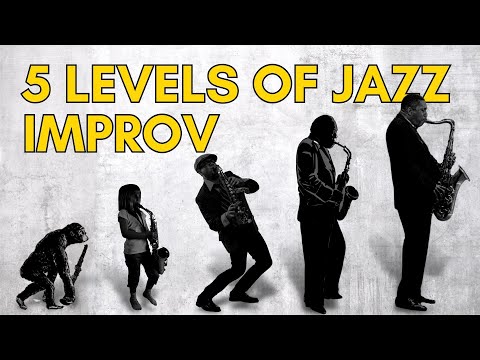 Jazz Improvisation Demo: BEGINNER TO GENIUS...Where Do YOU Fit?
