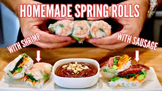 Vietnamese Fresh Spring Rolls (2 WAYS)