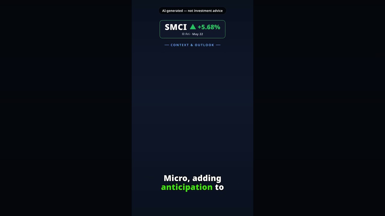 Why Is Supermicro Stock Jumping Today? SMCI +5.68% (May 22) — AI Server Sector Rally