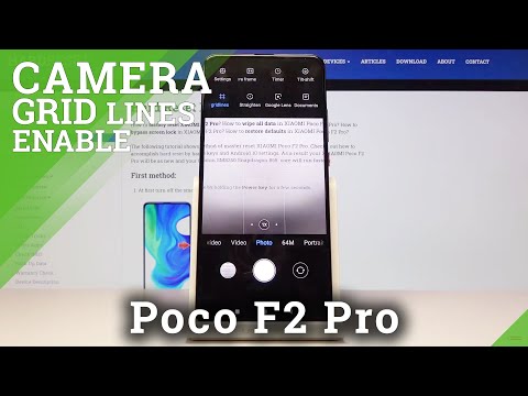How to Turn On / Off Camera Grid Lines in XIAOMI Poco F2 Pro – Show Helper Lines