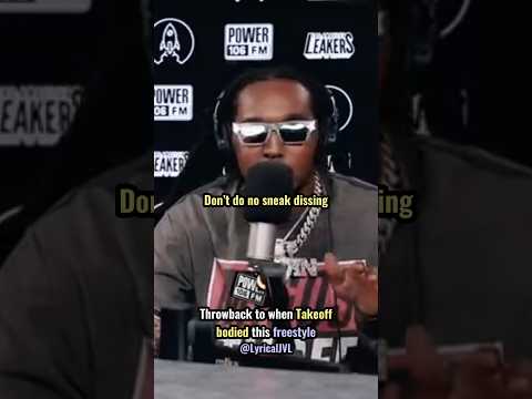 Cant forget when Takeoff BODIED this freestyle 🔥 #shorts #takeoff #freestyle