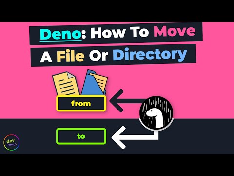 Deno How To Move A File Or Directory By Using The Deno Runtime API No URL Imports