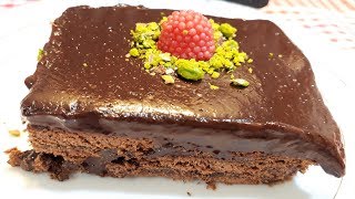 Pişmeyen Browni Pasta-En Kolay Çikolatalı Pasta Tarifi-Browni Tadında Büsküvili Pasta Tarifi