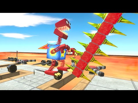 CREEPY MONSTER Run Over Spikes - Animal Revolt Battle Simulator ARBS