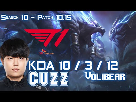 T1 Cuzz VOLIBEAR vs GRAVES Jungle - Patch 10.15 KR Ranked