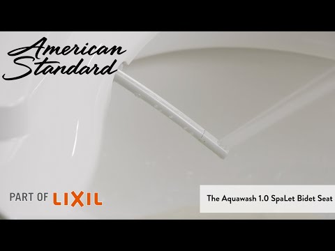 AquaWash 1.0 Non-Electric SpaLet Bidet Seat with Manual Operation // WHITE // YouTube Video