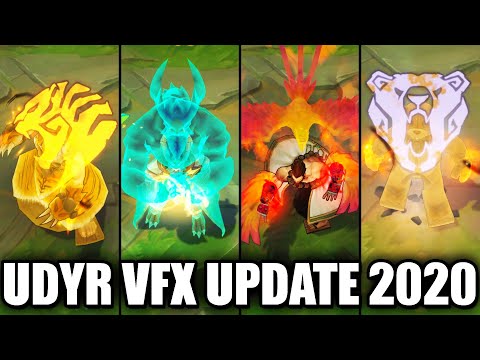 All Udyr Skins VFX Update 2020 (League of Legends)