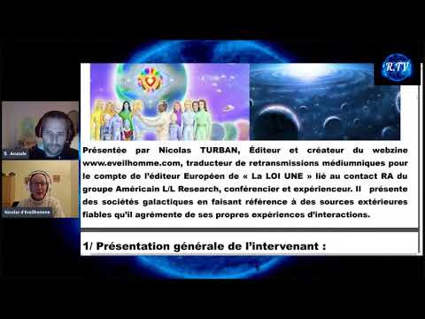 Perception d'interaction avec différents êtres et races galactiques avec Nicolas Turban
