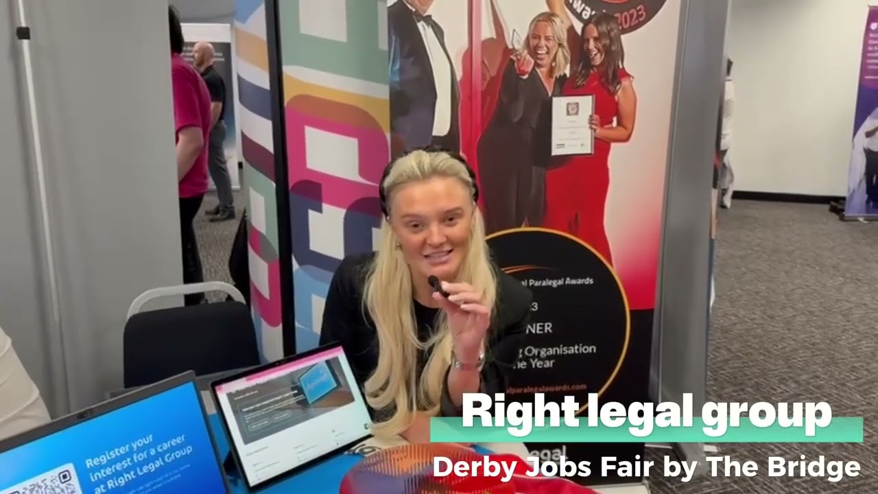 Right Legal Group at Derby Jobs Fair by The Bridge on Friday 10th October 2025