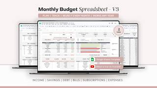 Monthly Budget Spreadsheet - QUICK TOUR - How to track your money using a Google Sheets Spreadsheet