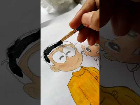 Nobita Shizuka Drawing✨ #shorts #viral #love #nobitashizuka #drawing #painting #trending