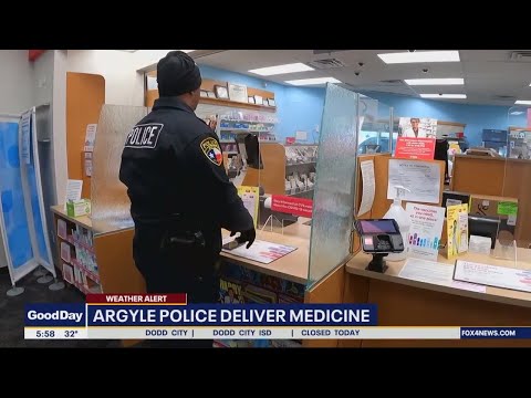Argyle police deliver medicine