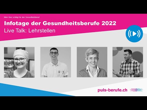 Infotage 2022 Live Talk: Lehrstellen im Gesundheitswesen