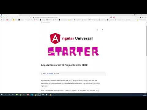 Angular Universal Starter 2022