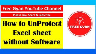 How to UnProtect Excel Sheet without Password 2020 | How to Remove Forgotten Password of Excel File