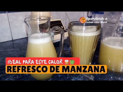 Receta de REFRESCO DE MANZANA 🥃🍏| Para este Calor ☀️