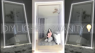 DIY | CHEAP LIGHT UP BODY MIRROR