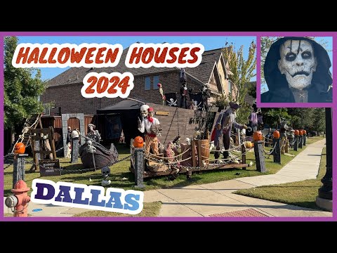 😱😱😱UNREAL Halloween houses in Dallas Fort Worth | Best Halloween decorations in our neighborhood
