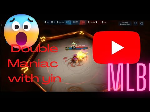 Double Maniac with yin character||wait for last moment||funny moments in mlbb||