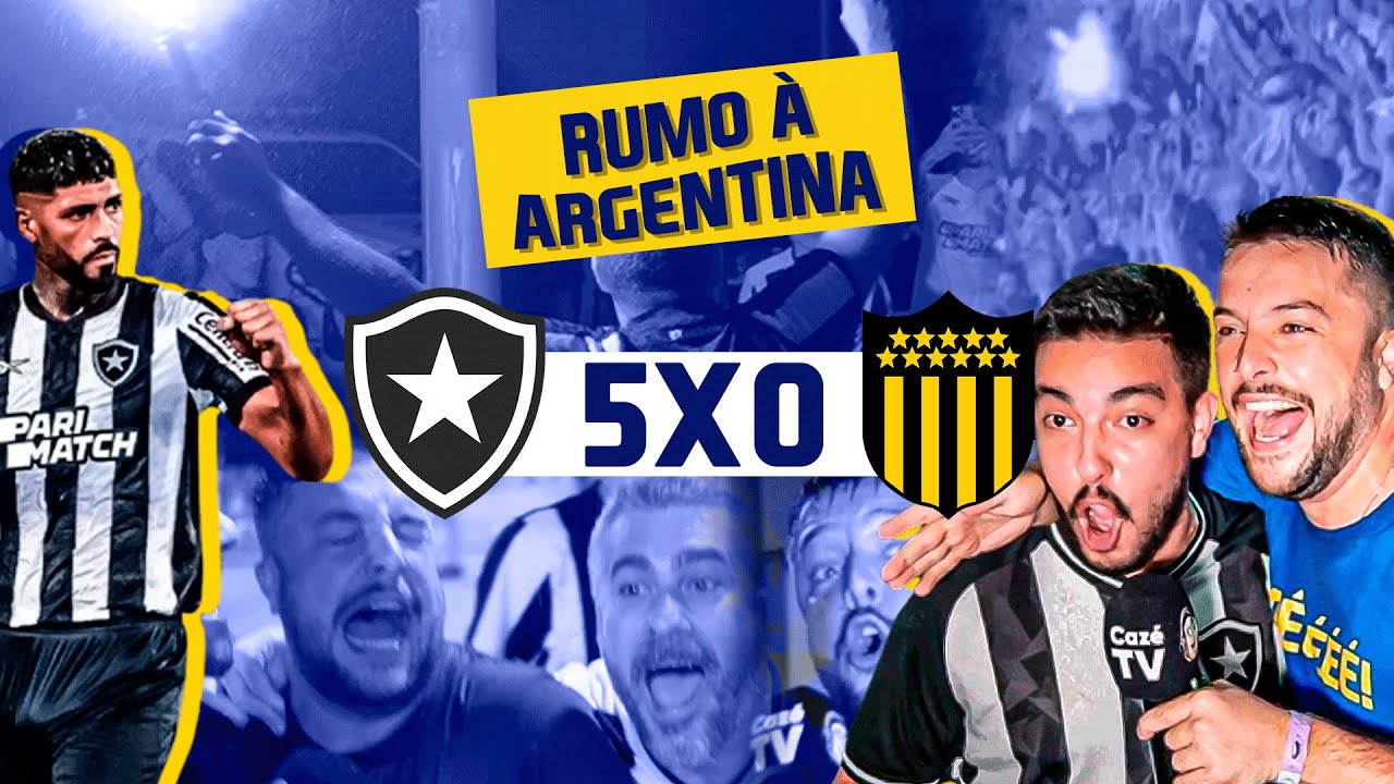 VÍDEO | Jornalista presencia massacre do Botafogo sobre o Peñarol na Libertadores no meio da torcida