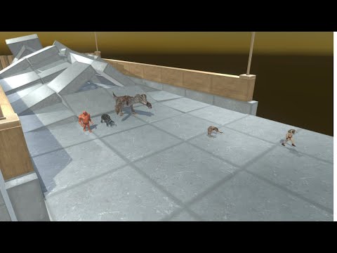 Obstacle Course part one GIANT INVERTEBRATES style Animal Revolt Battle Simulator