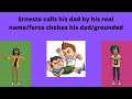 Ernesto calls his dad by his real name/force chokes his dad/grounded