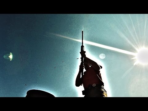 M16 wannabe AR15 first time bump fire  Chad Kiehn 10.26.14  Range Day