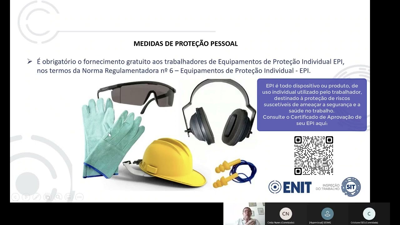 NR 31  aula 1.1 Medidas de Proteção Pessoal: EPI e dispositivos de proteção pessoal