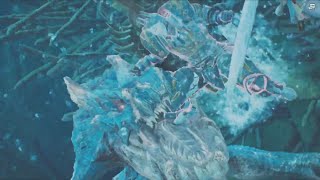 ショート動画【エンジョイ勢モンハンワイルズ】ラギアクルス戦のカッコええ戦闘シーンダイジェスト＜乗り・鍔迫り合い・水中戦エエとこどり＞